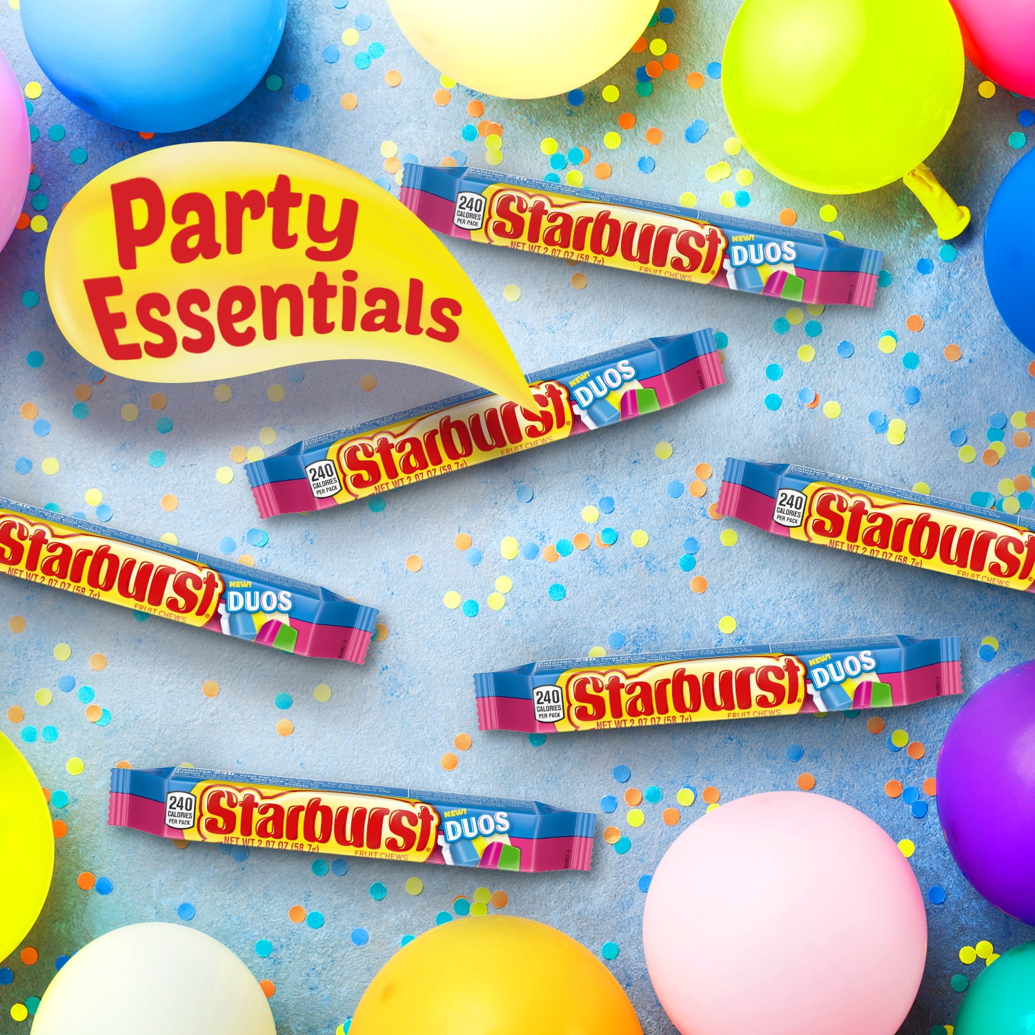 Starburst Duos Fruit Chews Candy, 2.07 ounce