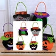thumbnail image 5 of Halloween Partys Favor Bag Vampires Black Cats Design Fabric Candy Collector For Trick Or Treats Event, 5 of 8