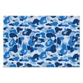thumbnail image 2 of Blue Abstract Camo Placemats 12x18 Inches Set Of 6 Table Mats for Restaurant Valentines Gift Party Christmas Rustic Vintage Kitchen Table Mats, 2 of 6