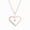 Rose Gold Vermeil Plated Silver, variant on Cali Trove Diamond Heart Pendant Necklace 1/20 Ct in Sterling Silver