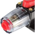 thumbnail image 3 of Disyuntor impermeable automático de 80 A, portafusibles en línea de 12 V-24 V CC, interruptor de reinicio manual, fusible de audio para automóvil, bloque de fusibles en línea (80 A), 3 of 5