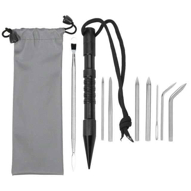 9pcs Stainless Steel Umbrella Rope Needle Set DIY Bracelet Knitting Stitching Needles