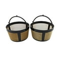 thumbnail image 2 of NRP 2-pack 5 cup Gold-tone Basket Permanent Coffee Filter Compatible for Mini Coffeemaker Mr coffee, Krups, B+D and More | Screen Bottom, size #2, 2 of 6