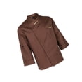 thumbnail image 2 of Unisex Chef Jackets Coat Long Sleeves Shirt uniform chef jacket Kitchen Uniforms Coffee L, 2 of 9