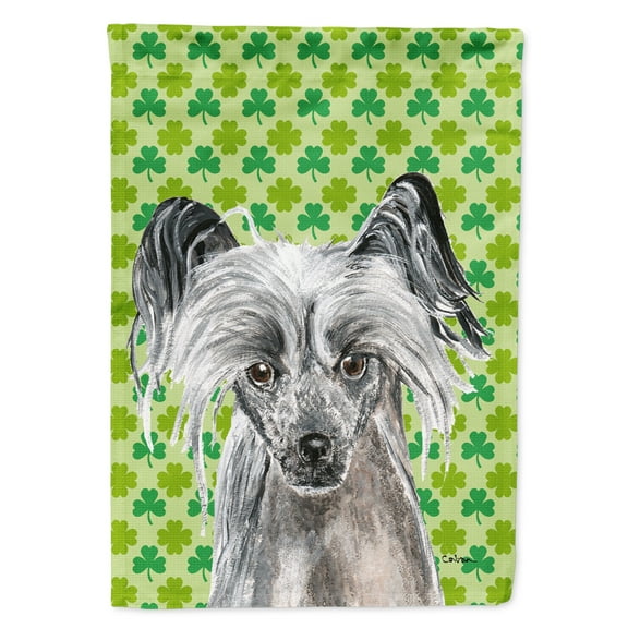 Carolines Treasures SC9578-FLAG-PARENT Chinese Crested St Patricks Irish Flag multicolor