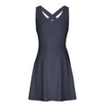 thumbnail image 2 of for Women Solid Color Beach Vacation Sports Shorts Suitable Tennis A Line Navy Sun Dress Sizes XL, 2 of 7