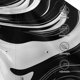 thumbnail image 3 of Fotbe Abstract Black White Swirls Gorro Clásico de Béisbol, Gorra Ajustable con Broche Snapback, Gorro de Exterior de Algodón Suave, 3 of 6