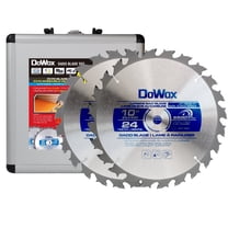 DoWox Stacking Dado Blade Set, 10 Inch Dado Saw Blade with 24 Tooth for Fine Finished Dados, Grooves and Rabbets, 5/8-Inch Bore for Table Saws, 23 Pieces