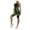 Green, variant on Taylonsss Clearance Women Seamless Striped Yoga Wear Two-piece Outdoor Sports Vest Shorts Set