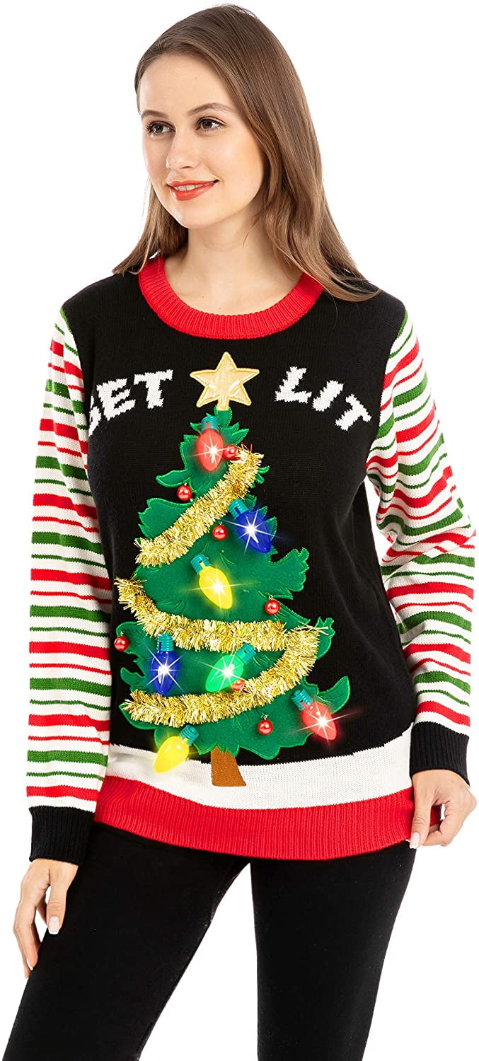 get lit christmas sweater