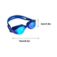 thumbnail image 2 of Wadada Swim Goggles, Wide View No Leaking Swimming Goggles, Polarized Swimming Goggles, Wide View Anti Fog&UV Swimming Goggles for Audlt, No Leaking Swim Glasses for Men Women Youth, 2 of 8