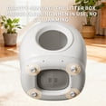 thumbnail image 6 of 78L Self-Cleaning Cat Litter Box, Fully Enclosed, Extra-Large Capacity, App Control, Smart Pet Toilet Tray, 6 of 7