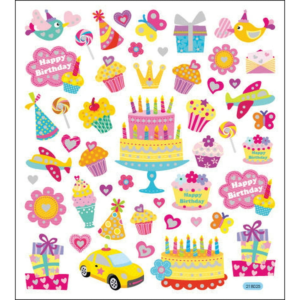 Multicolored StickersYour Birthday Sparkles