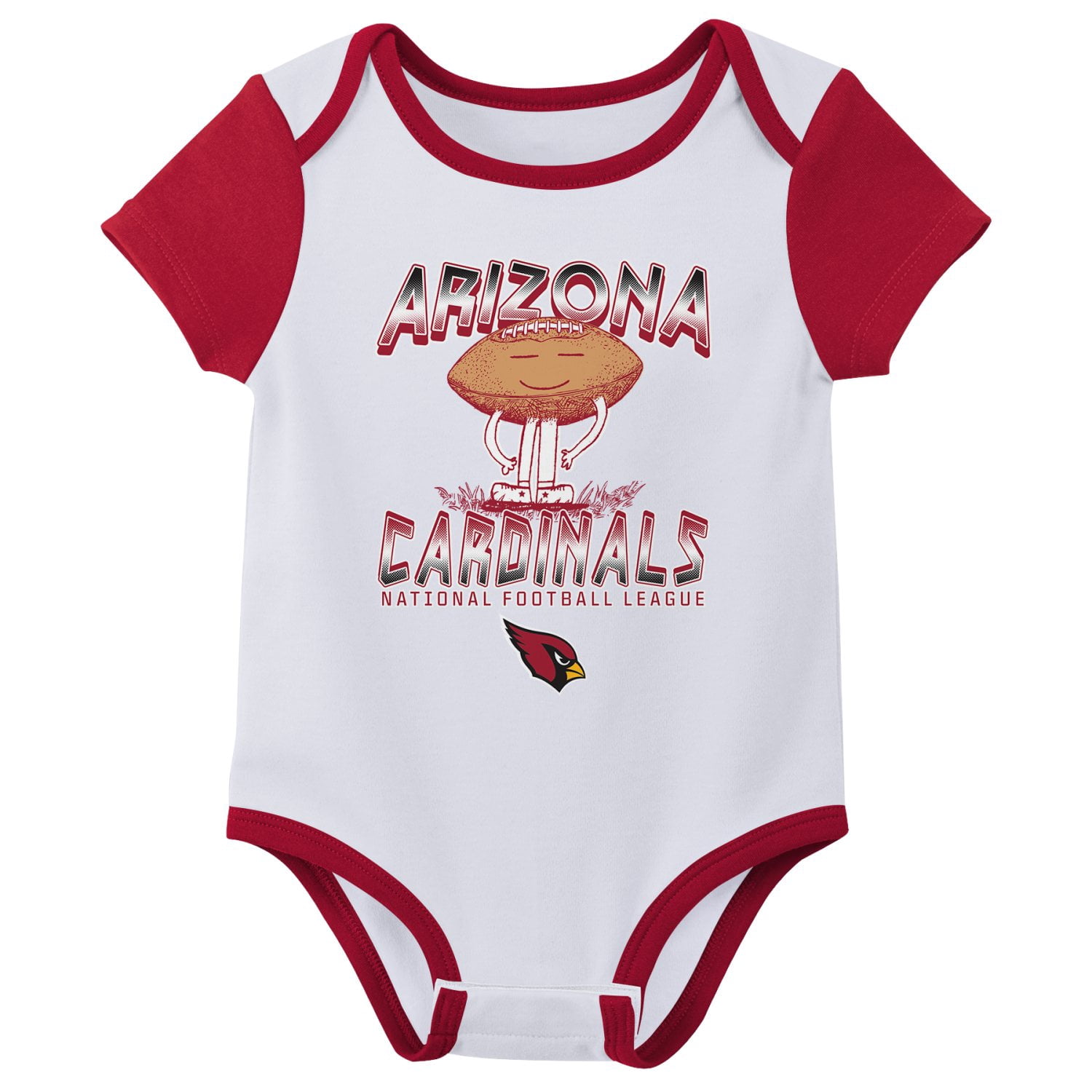 ARIZONA CARDINALS NFL Infant Boys 3 Pack Onesie Game Day Fan Apparel