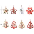 thumbnail image 4 of 8 Piezas Pequeños Colgantes de Navidad de Madera, Adornos de Árbol de Navidad 3d Decoración Colgante de Madera, Decoración de Árbol de Navidad de Madera, Decoración de Navidad de Madera, 4 of 5