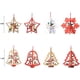 thumbnail image 4 of 8 Piezas Pequeños Colgantes de Navidad de Madera, Adornos de Árbol de Navidad 3d Decoración Colgante de Madera, Decoración de Árbol de Navidad de Madera, Decoración de Navidad de M, 4 of 5