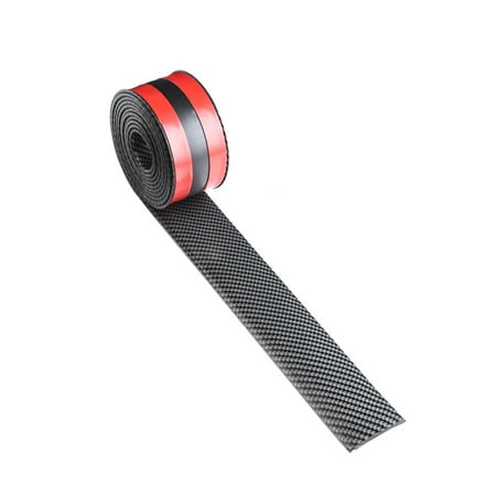 Universal Car Sticker 4D Carbon Fiber Rubber DIY Door Sill Protector Edge Guard 1m 5cm