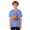Blue, variant on Boys Monkey Graphic Print Short Sleeve Punch T Shirt Casual Crew Neck Tee for Kids Comfortable Youth Basic Top