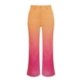 thumbnail image 4 of Delayuji Women's Casual Loose Wide Leg Pants Gradient Color White Point Printed With Pockets, 4 of 7