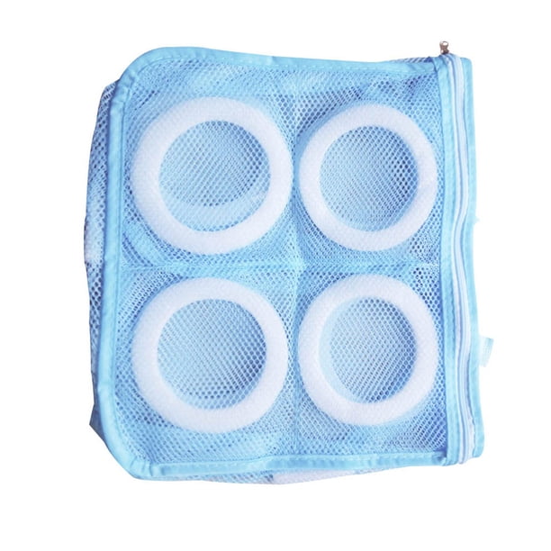 Inteprter 1 unidad de bolsa de de zapatos, organizador de ropa de secado, malla a prueba de herrumbre, bolsa protectora para zapatos, bolsa para Almacenamiento y organización del hogar Azul Inteprter HA001521-01