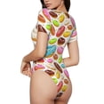 thumbnail image 2 of Balery Color Donut Body de cuello redondo de manga corta para mujer Tops de manga corta Tops básicos-Small, 2 of 7