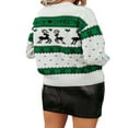 thumbnail image 2 of Women Christmas Knit Sweater Elk Pattern Long Sleeve Pullovers, 2 of 6