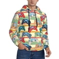 thumbnail image 2 of Haiem Retro With Joysticks Patterned Men's Hoodie with Kangaroo Pocket - Ideal Pullover Sweatshirt for Daily Wear, Travel, and Home-Small, 2 of 7