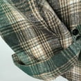 thumbnail image 3 of Brnmxoke Flannel Hoodie Jacket Men Flannel Hoodie Shirts Long Sleeve Casual Vintage Button Down Plaid Shirt Jacket with Pocket Green,S, 3 of 5
