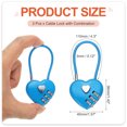 thumbnail image 2 of Uxcell Cable Combination Steel Rope for Gym Bikes Cabinets Wardrobes Small Fences 4.3" Blue, 2 of 7