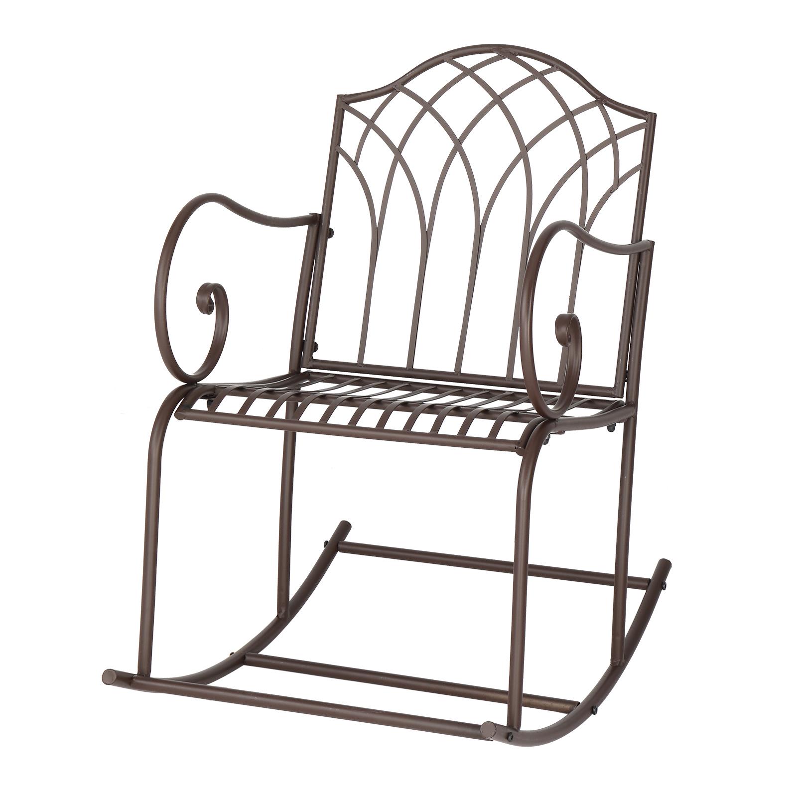 Ktaxon Outdoor Patio Rocking Chair, Wrought Iron Construction Porch Rocking Chairs
