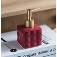 thumbnail image 2 of Qeeadeea Solid Color Lotion Dispenser, Hand Soap Dispenser, Shampoo Dispenser With Empty Pump, For Bathroom-red-220ml/7.8oz, 2 of 8