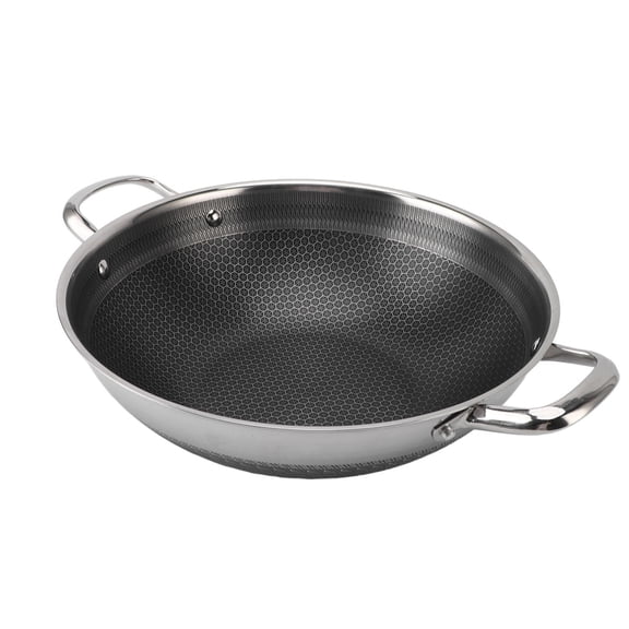 BOKYAN 28cm 316 Stainless Steel Dual‑Side Frying Pan – Heat‑Resistant, Non‑Stick, Dishwasher Safe, Induction & Gas Compatible
