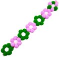 thumbnail image 2 of Flmtop Chats Collier Décoration de Fleurs Réglable Peau Amicale Chaton Collier Boucle pour Produit pour Animaux de Compagnie Vert Violet, 2 of 9