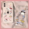 thumbnail image 5 of Sanrio Hello Kitty Case For iPhone 15 14 Plus 13 11 12 Pro Max Mini XS XR 7 8 Plus SE2 Shockproof Transparent POCHACCO Cover Y2K, 5 of 5