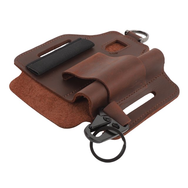 Organizador de Bolsas de Herramientas de Cuero Portátil, una cómoda Bolsa de Herramientas de Cintura para Exteriores de Parao Multifuncional