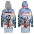 thumbnail image 3 of Hello Welcome Winter The Ski English Setter Snowy Day All Over Print 3D Hooded Duffle Toggle Coat Dog Lover - 13013, 3 of 6
