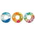 thumbnail image 4 of Intex Groovy Color Inflatable Tropical Flower Transparent Tube Raft (color may vary), 4 of 4