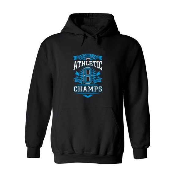 Brooklyn Athletic 8 Hoodie Men -Image by Shutterstock, Male 4X-Large