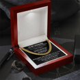 thumbnail image 2 of Gift For Husband - The Way, Cuban Link Chain, Stainless Steel or Yellow Gold, Message Card & Gift Box, 2 of 5