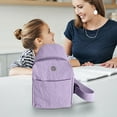 thumbnail image 4 of Textured Chest Bag Made Of Waterproof Nylon Fabric Solid Color Lightweight Casual Versatile Sports Small Backpack, 4 of 6