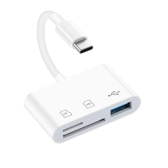 Lector de tarjetas SD USB-C 3 en 1 MBODMI para iPhone y Mac