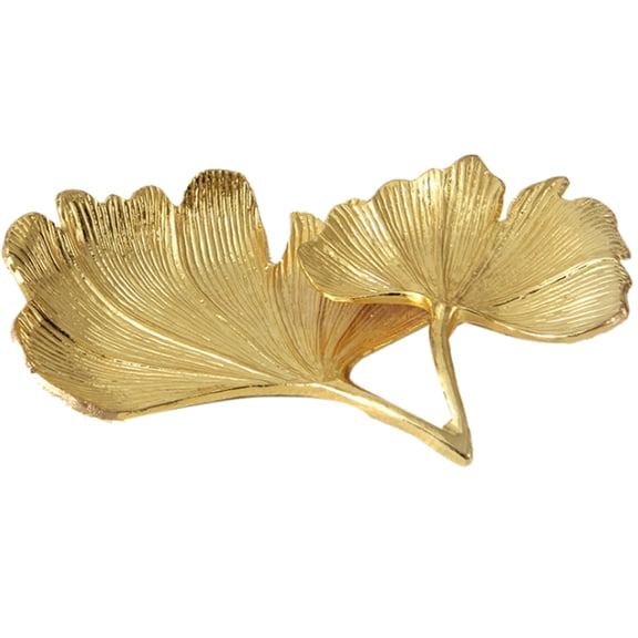 1 x Leaf Decorative Tray-Golden