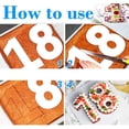 thumbnail image 5 of Molde para Tartas con Números Moulle Chiffre Moldes para Tartas Molde acrílico para Tartas Número Grande de 0 a 8 para Tartas de Frutas, Crema, Tartas de Bodas, Tartas de cumpleaños, Dulces de 10 Pulg, 5 of 5