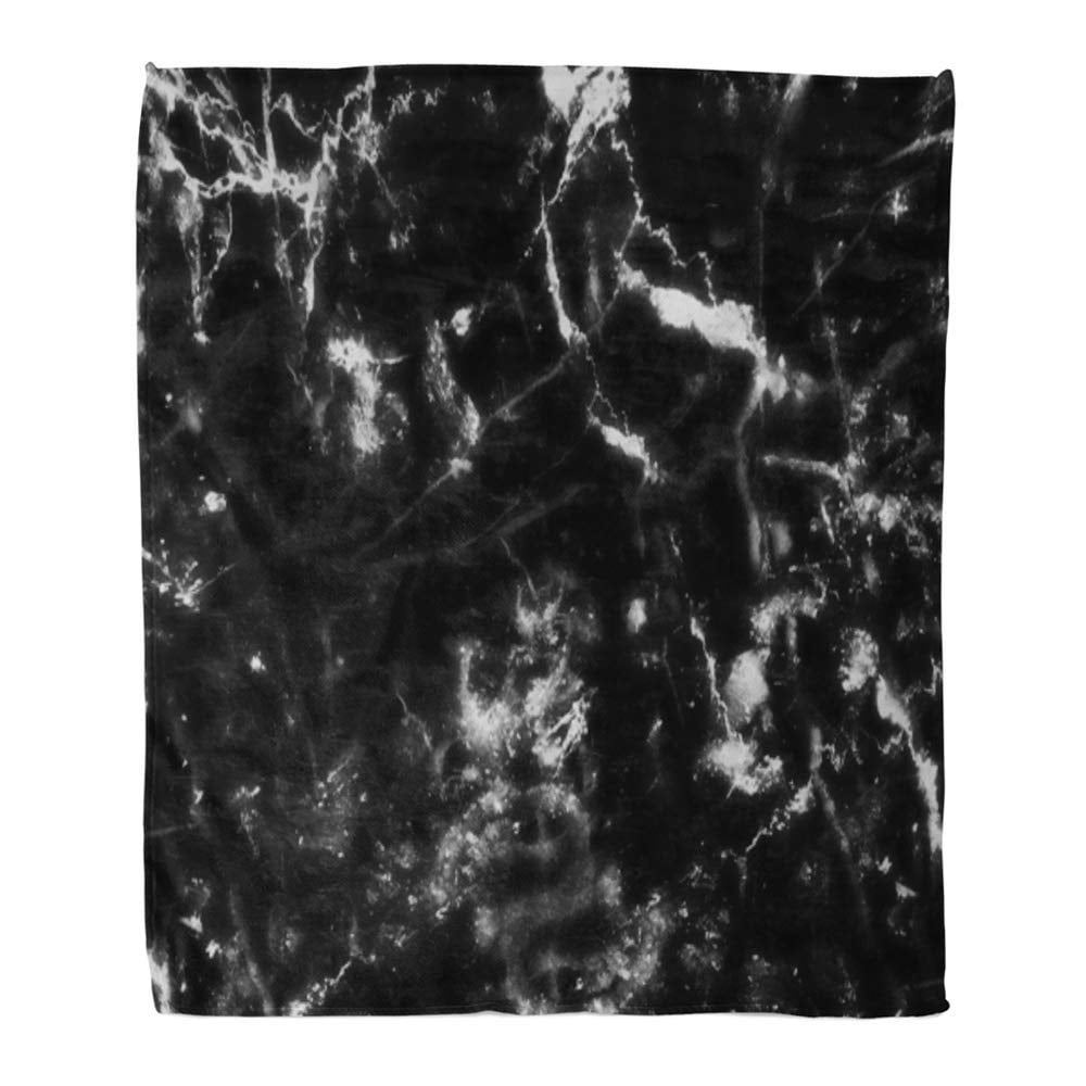 Kess InHouse Kess Original Geo Marble and Coral Black Art Deco Throw 80 x 60 Fleece Blanket Kess InHouse Kess Original Geo Marble and Coral Black Art Deco Throw 80 x 60 Fleece Blanket