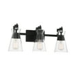 thumbnail image 3 of Lakewood 3-Light Bathroom Vanity Light in Matte Black, 3 of 5