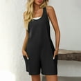 thumbnail image 5 of Sevevn Womens Summer Casual Romper Sleeveless Athletic Trendy Short Jumpsuit Early Access Deals Black L, 5 of 9