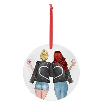 

Fall Wall Decor Home Decor Iron Art Personalized Pretty Girl Christmas Pendant Christmas Holiday Decor