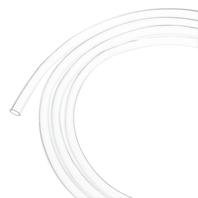 Tubería de plástico transparente, 0.2 pulgadas (5 mm) ID 0.28 pulgadas (7 mm) OD, tubo de 10 pies (3.0 m) de longitud, tubería de vinilo para jardín