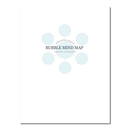 Kahootie Co® Bubble Mind Map Graphic Organizer, Planning Pages® for Back To School, Made in USA, 8.5" x 11"