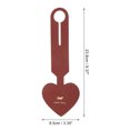 thumbnail image 2 of Unique Bargains 1 Pc Heart Shape Luggage Tag for Travelling Wine Red Polyurethane, 2 of 5